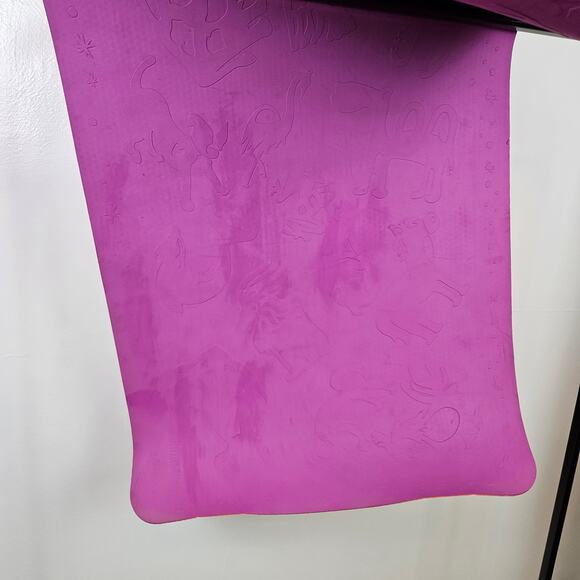 Manduka LiveOn Kids Yoga Mat Reversible Orange Purple Kindred + Carry Strap - Picture 7 of 13